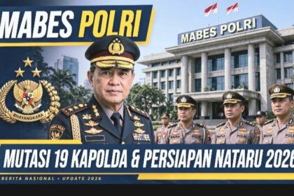 Gebrakan Kapolri Suyudi Ario Seto ! Mutasi 19 Kapolda & 14 Pejabat Mabes Polri, Siap Kawal Nataru 2026